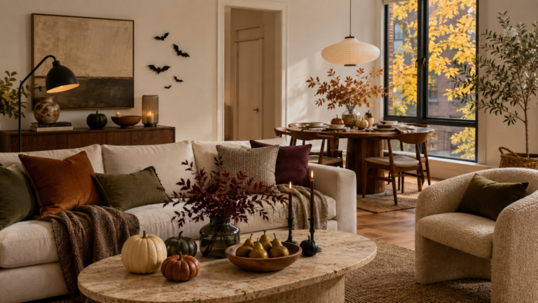 How to Build a Fall Home Halloween Aesthetic That Still Looks Good When Thanksgiving Guests Arrive